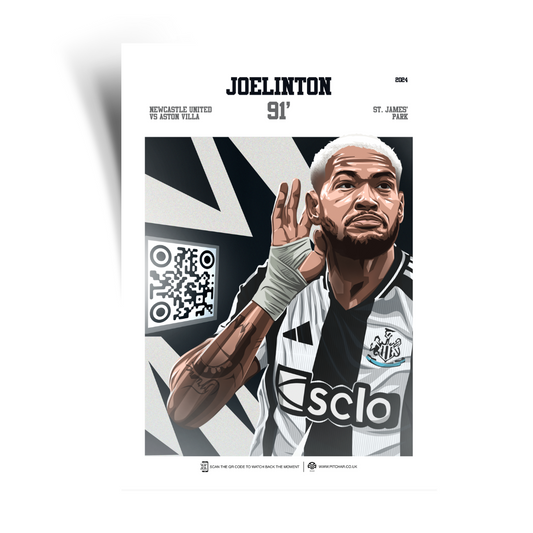 Joelinton Print - with goal animation, 2024