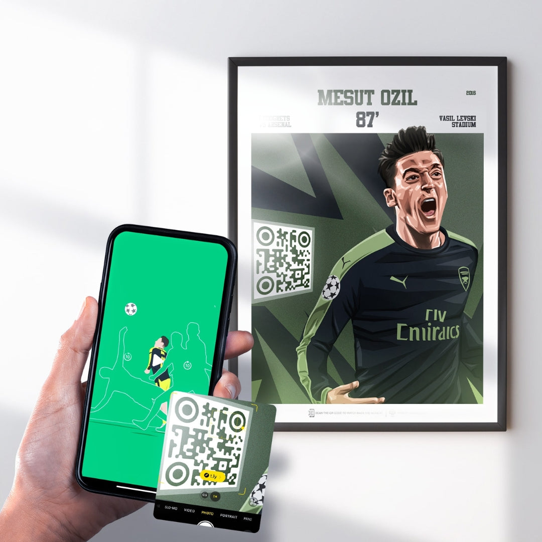 Mesut Ozil Print - with goal animation, 2016