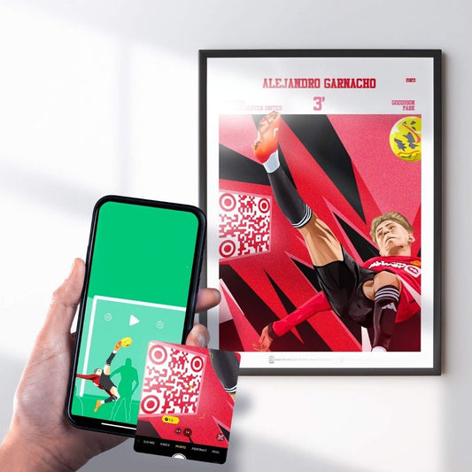 Alejandro Garnacho Print - with goal animation, 2023