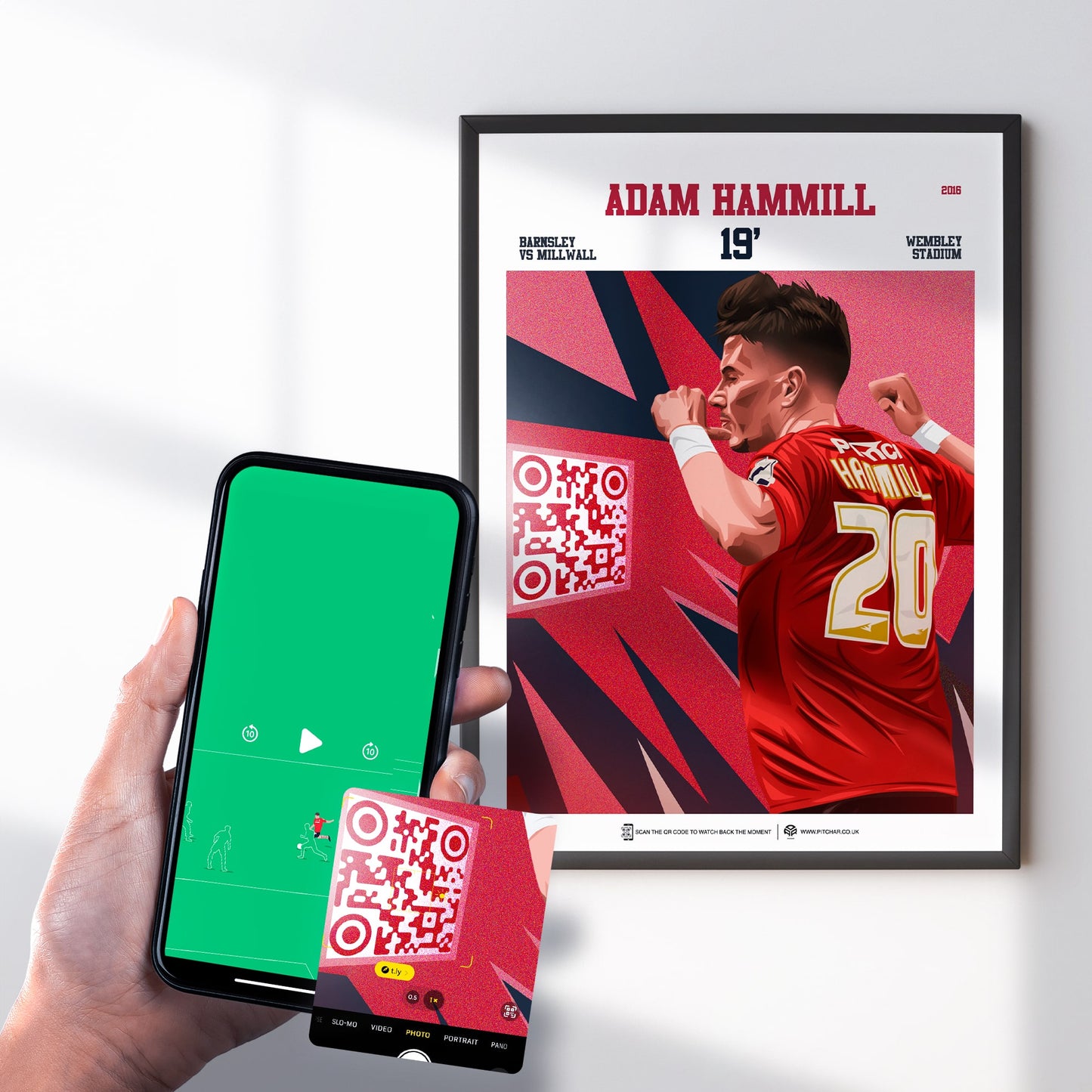 Barnsley Poster Adam Hammill v Millwall Goal Replay (19')