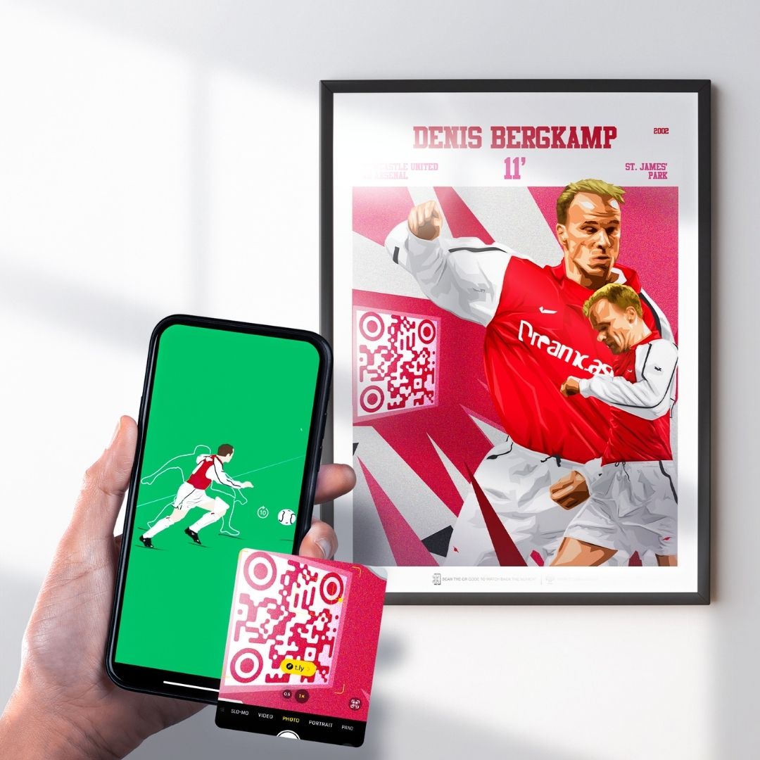 Dennis Bergkamp Print - with goal animation, 2002
