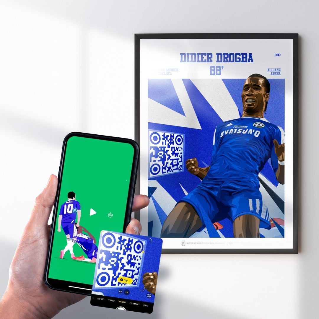 Didier Drogba Print - with goal animation, 2012