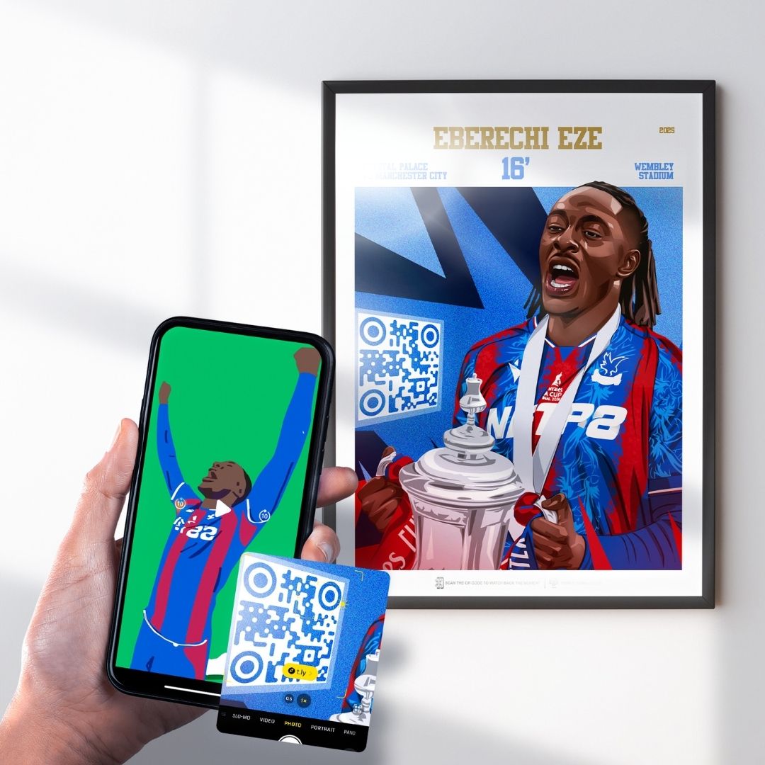 Eberechi Eze Print - with goal animation, 2025