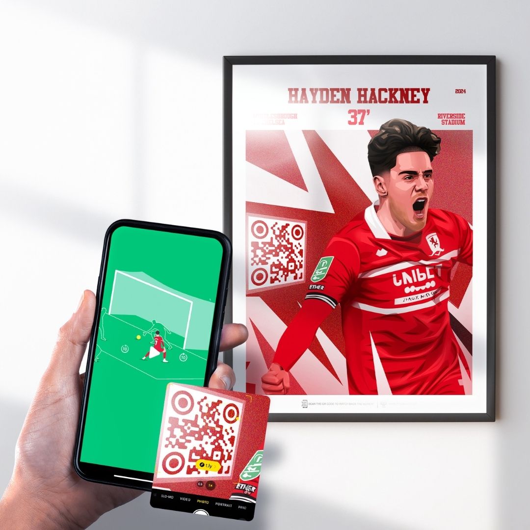 Hayden Hackney Print - with goal animation, 2024