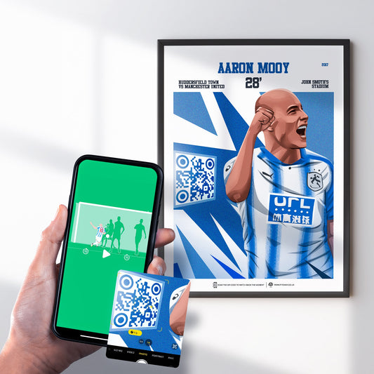 Huddersfield Town Poster Aaron Mooy v Manchester United Goal Replay (28')