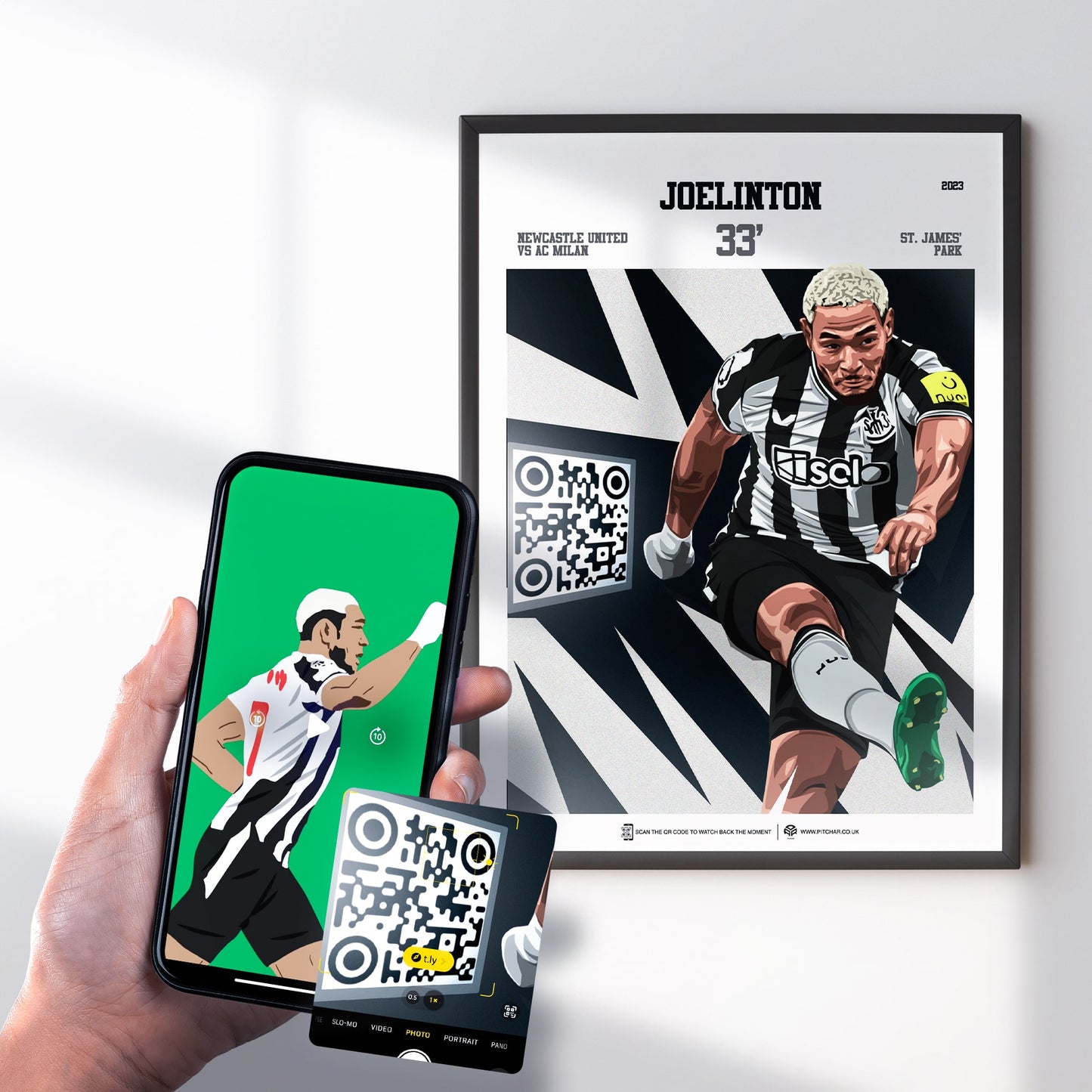 Joelinton Print - with goal animation, 2023