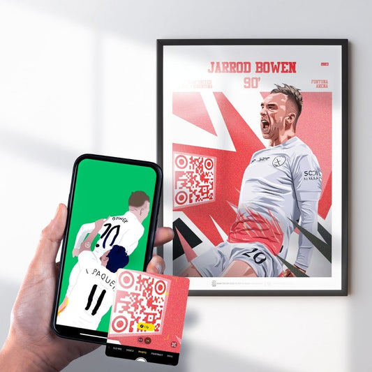 Jarrod Bowen Print - with goal animation, 2023