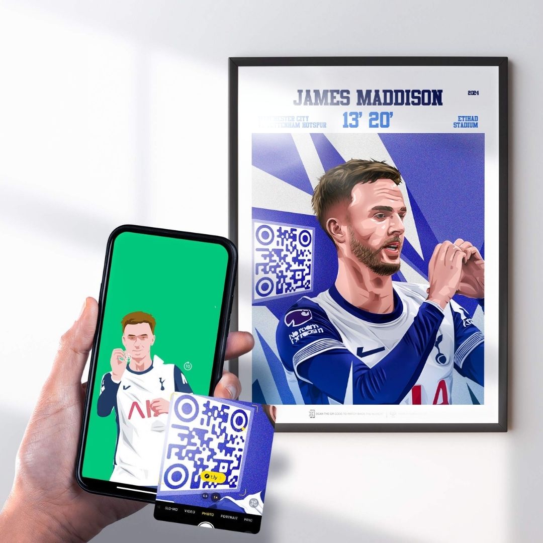 James Maddison Print - with goal animation, 2024