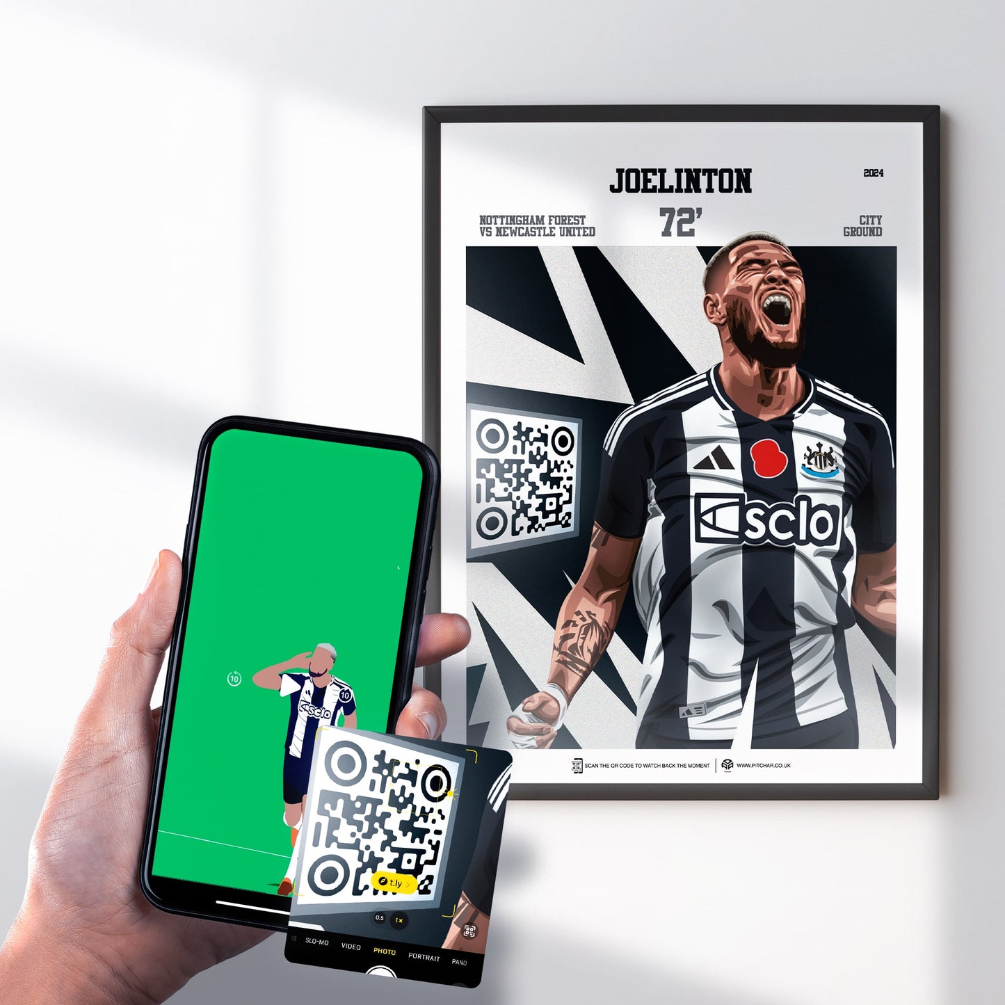 Joelinton Print - with goal animation, 2024
