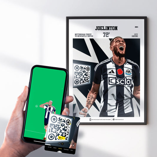 Joelinton Print - with goal animation, 2024