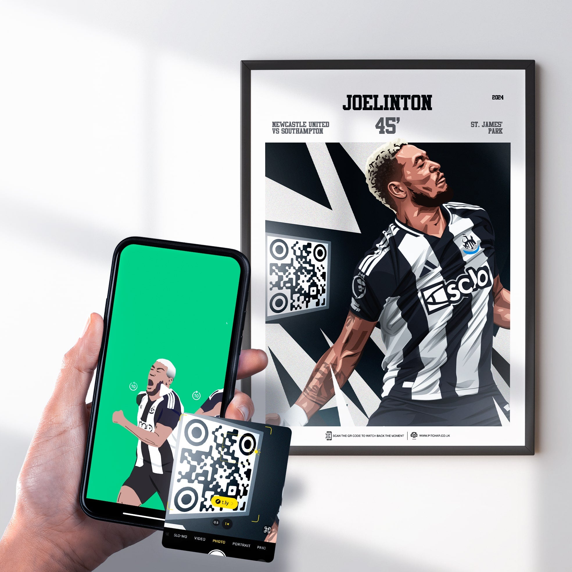Joelinton Print - with goal animation, 2024