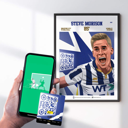Millwall Poster Steve Morison v Bradford City Goal Replay (85')