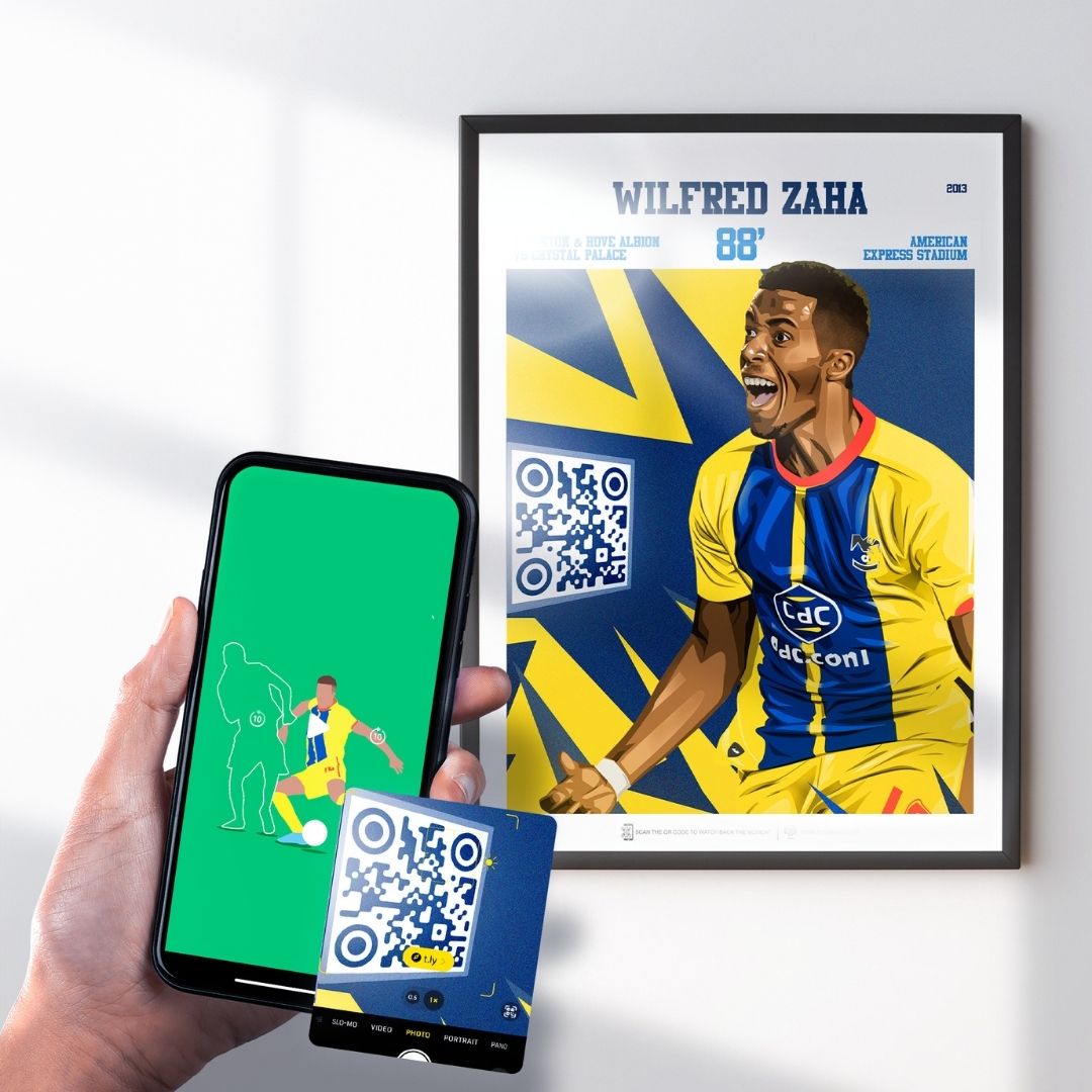 Wilfried Zaha Print - with goal animation, 2013