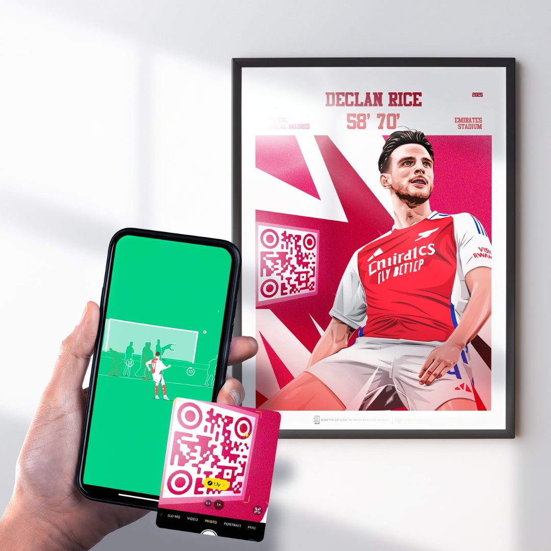 Declan Rice Print - with goal animation, 2025