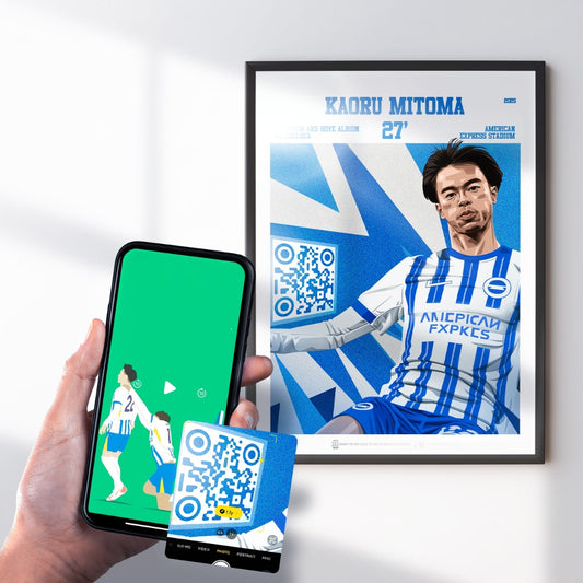 Kaoru Mitoma Print - with goal animation, 2025