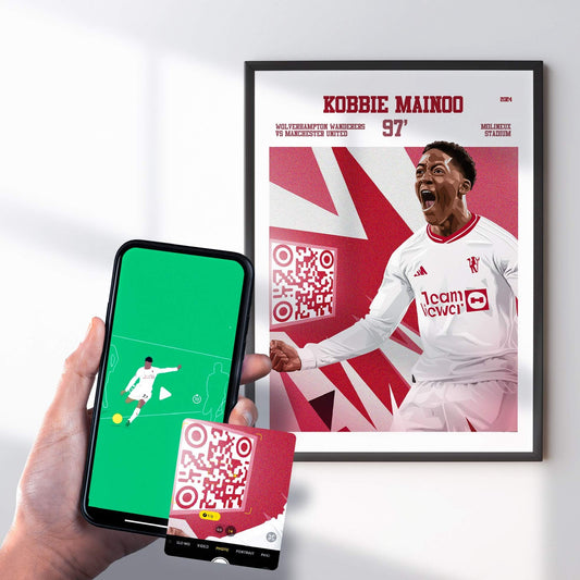 Poster Kobbie Mainoo v Wolves Goal Replay (97')