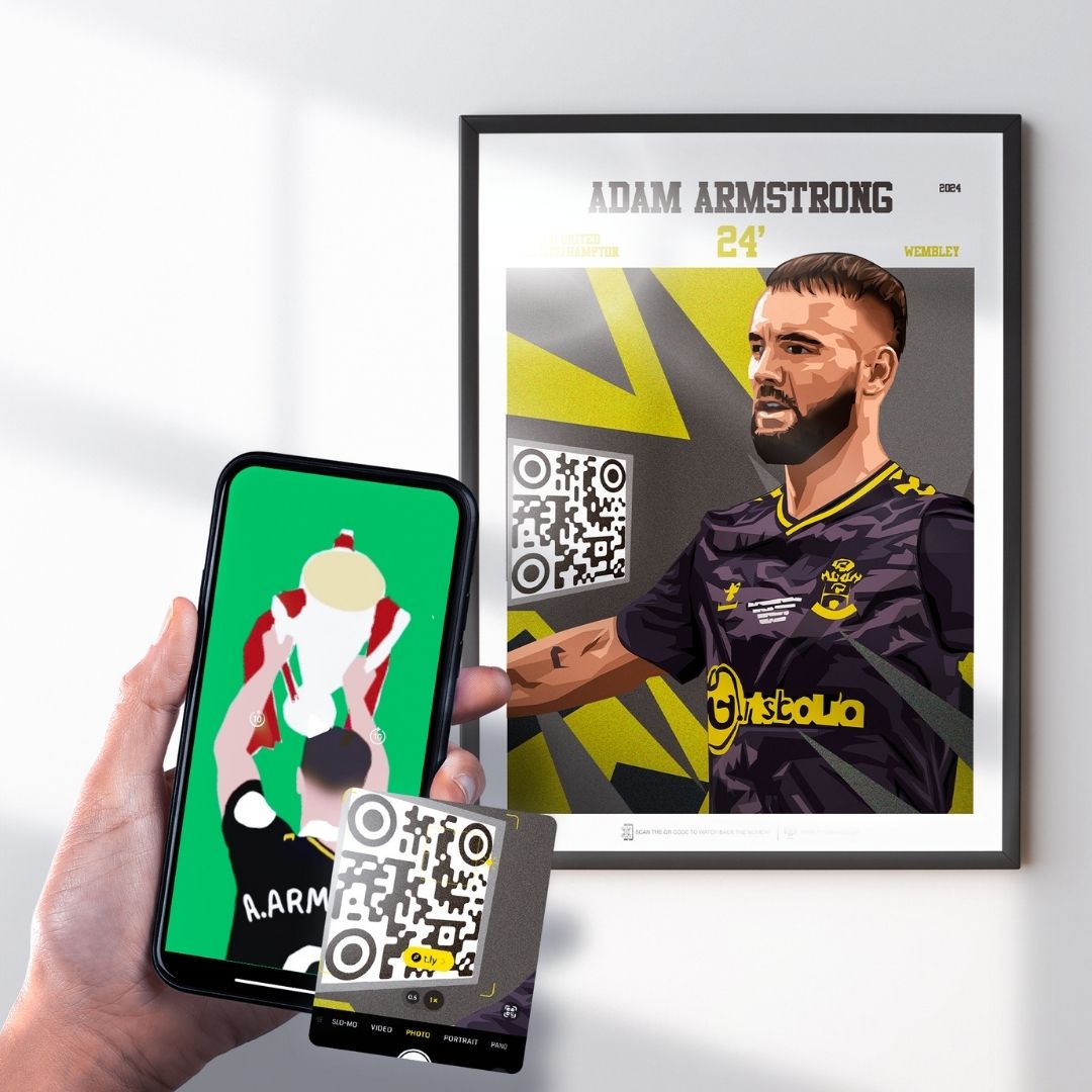 Southampton Poster Adam Armstrong v Leeds Goal Replay (24')