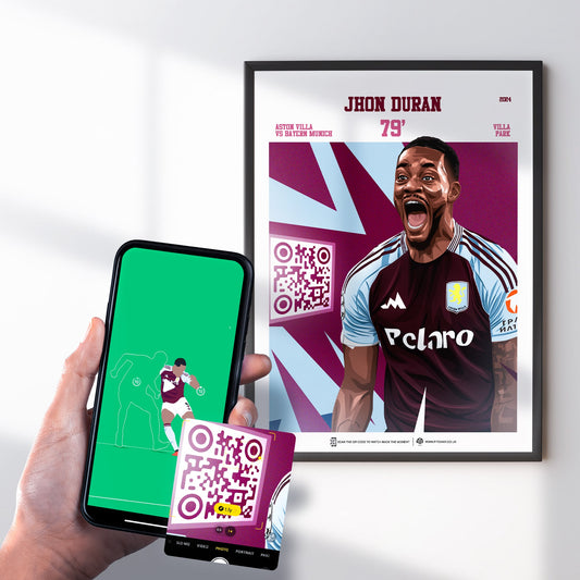 Aston Villa Poster Jhon Duran v Bayern Munich Goal Replay (79')