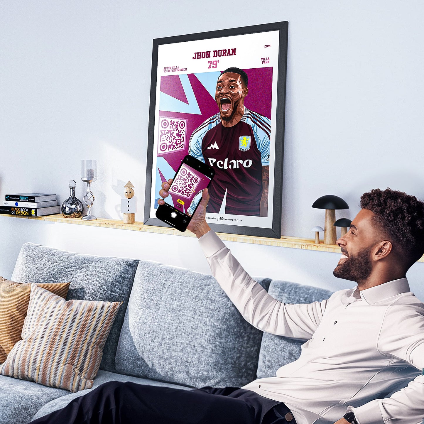 Aston Villa Poster Jhon Duran v Bayern Munich Goal Replay (79')