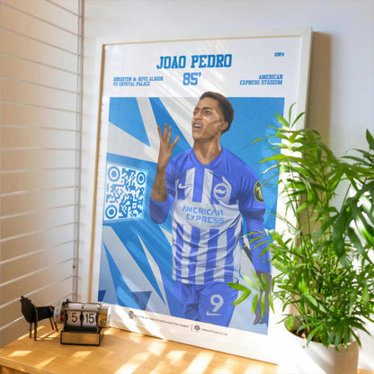 Brighton & Hove Albion Poster Joao Pedro v Crystal Palace Goal Replay (85')