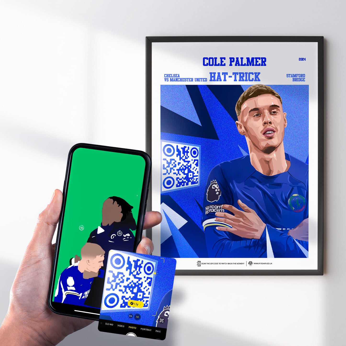 Chelsea Poster Cole Palmer v Manchester United Goal Replay (Hat-Trick)