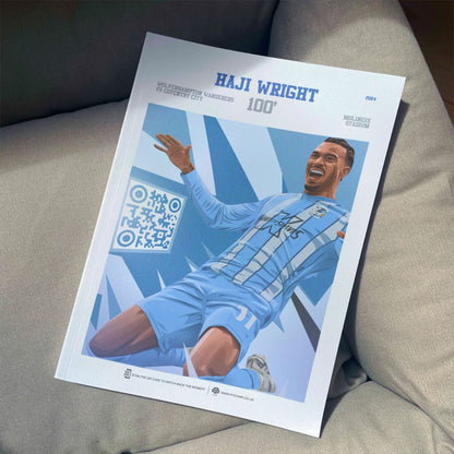 Coventry City Poster Haji Wright v Wolves Goal Replay (100')