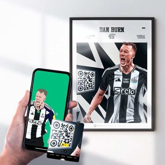 Newcastle United Poster Dan Burn v Liverpool Goal Replay (45')