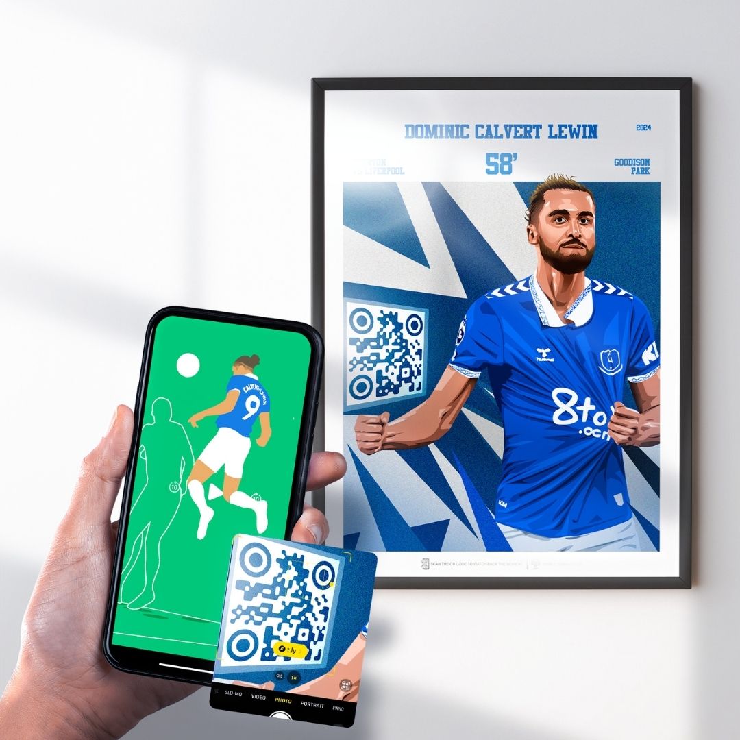 Everton Poster Dominic Calvert-Lewin v Liverpool Goal Replay (58')