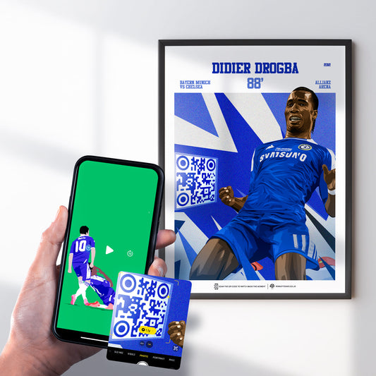 Chelsea Poster Didier Drogba v Bayern Munich Goal Replay (88’ + Penalty)