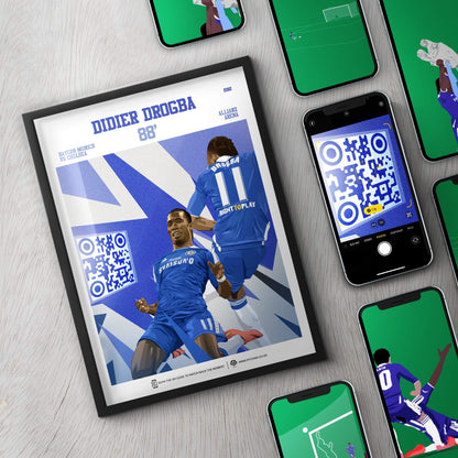 Chelsea Poster Didier Drogba v Bayern Munich Goal Replay (88’ + Penalty)