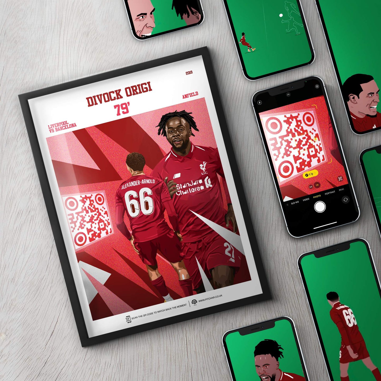 Liverpool Poster Divock Origi v Barcelona Goal Replay (79')