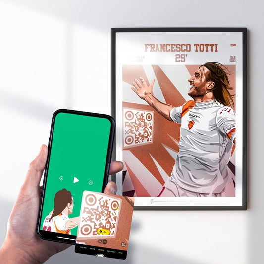 AS Roma Poster Francesco Totti v Internazionale Goal Replay (29')