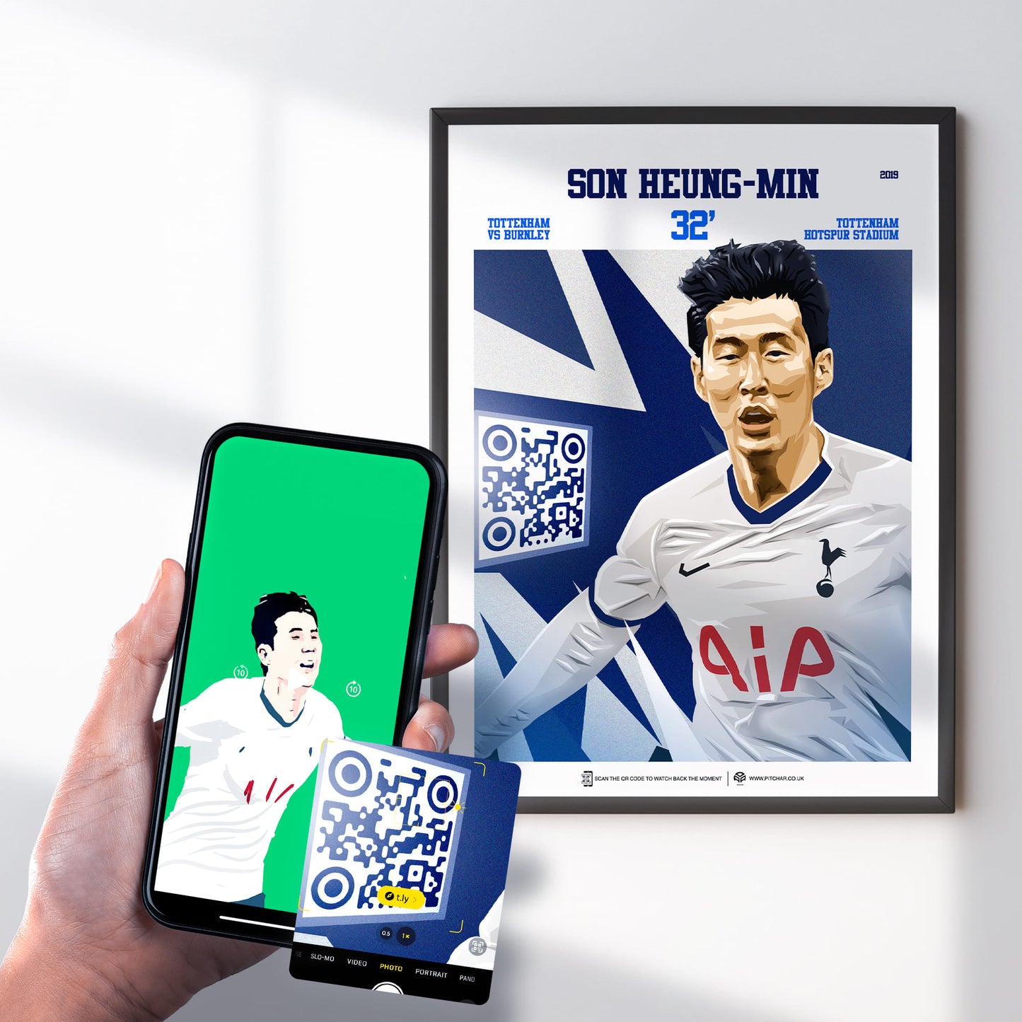 Tottenham Poster Son Heung-min v Burnley Goal Replay (32')