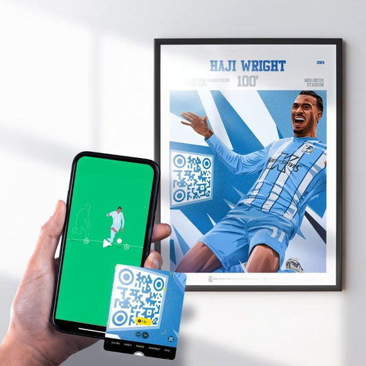 Coventry City Poster Haji Wright v Wolves Goal Replay (100')