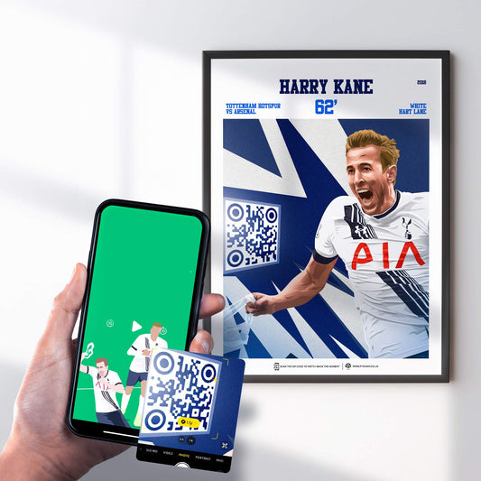 Tottenham Poster Harry Kane v Arsenal Goal Replay (62')