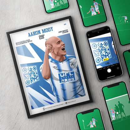 Huddersfield Town Poster Aaron Mooy v Manchester United Goal Replay (28')