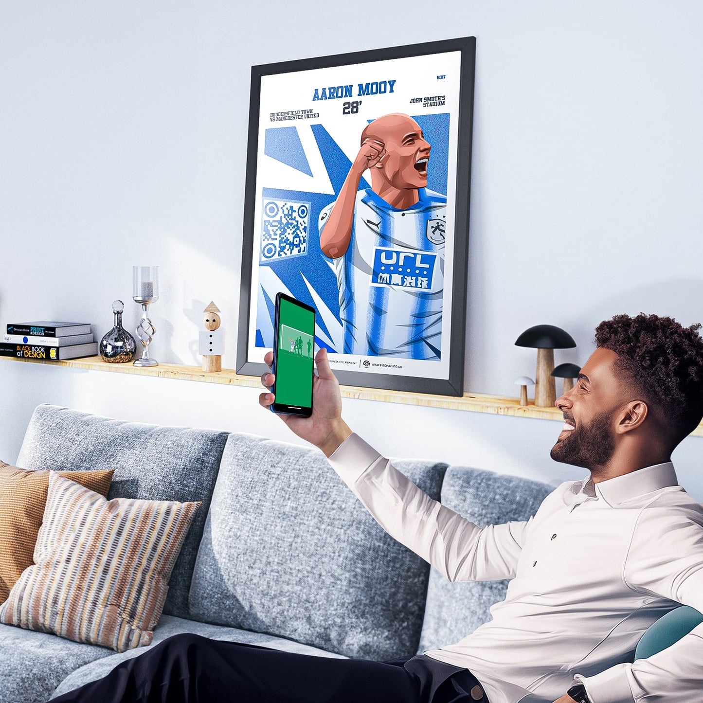 Huddersfield Town Poster Aaron Mooy v Manchester United Goal Replay (28')