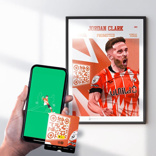 Luton Town Poster Jordan Clark v Coventry Goal Replay (2023 Promotion)