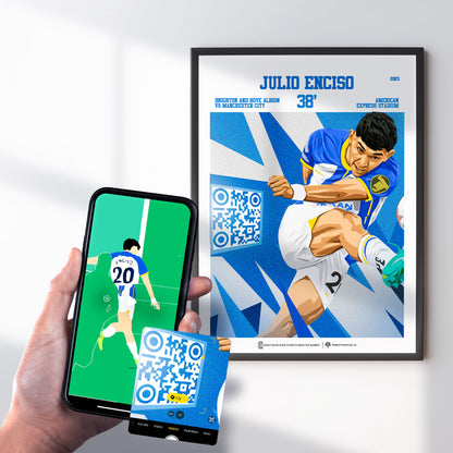 Brighton & Hove Albion Poster Julio Enciso v Manchester City Goal Replay (38')