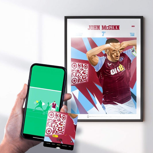 Aston Villa Poster John McGinn v Arsenal Goal Replay (7')