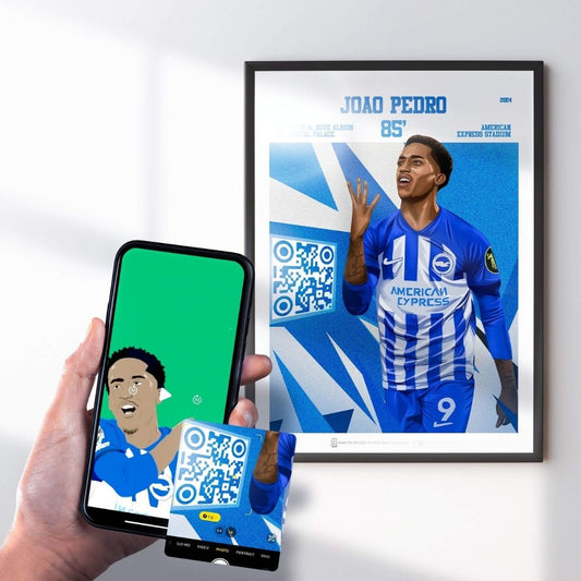 Brighton & Hove Albion Poster Joao Pedro v Crystal Palace Goal Replay (85')