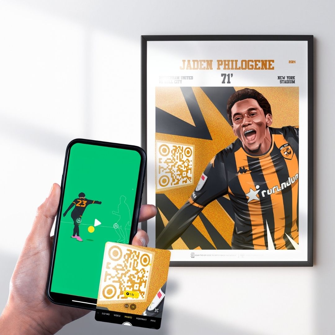 Hull City Poster Jaden Philogene v Rotherham Goal Replay (71')