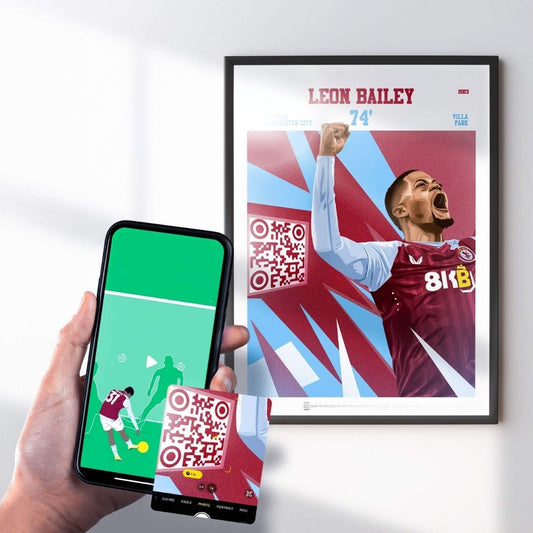 Aston Villa Poster Leon Bailey v Manchester City Goal Replay (74')