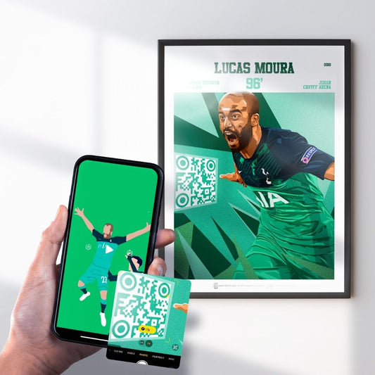 Tottenham Poster Lucas Moura v AFC Ajax Goal Replay (96’)