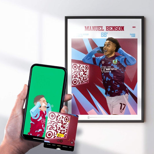 Burnley Poster Manuel Benson v Blackburn Rovers Goal Replay (66')