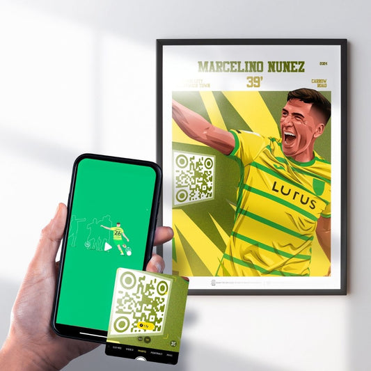 Norwich City Poster Marcelino Nunez v Ipswich Goal Replay (39')