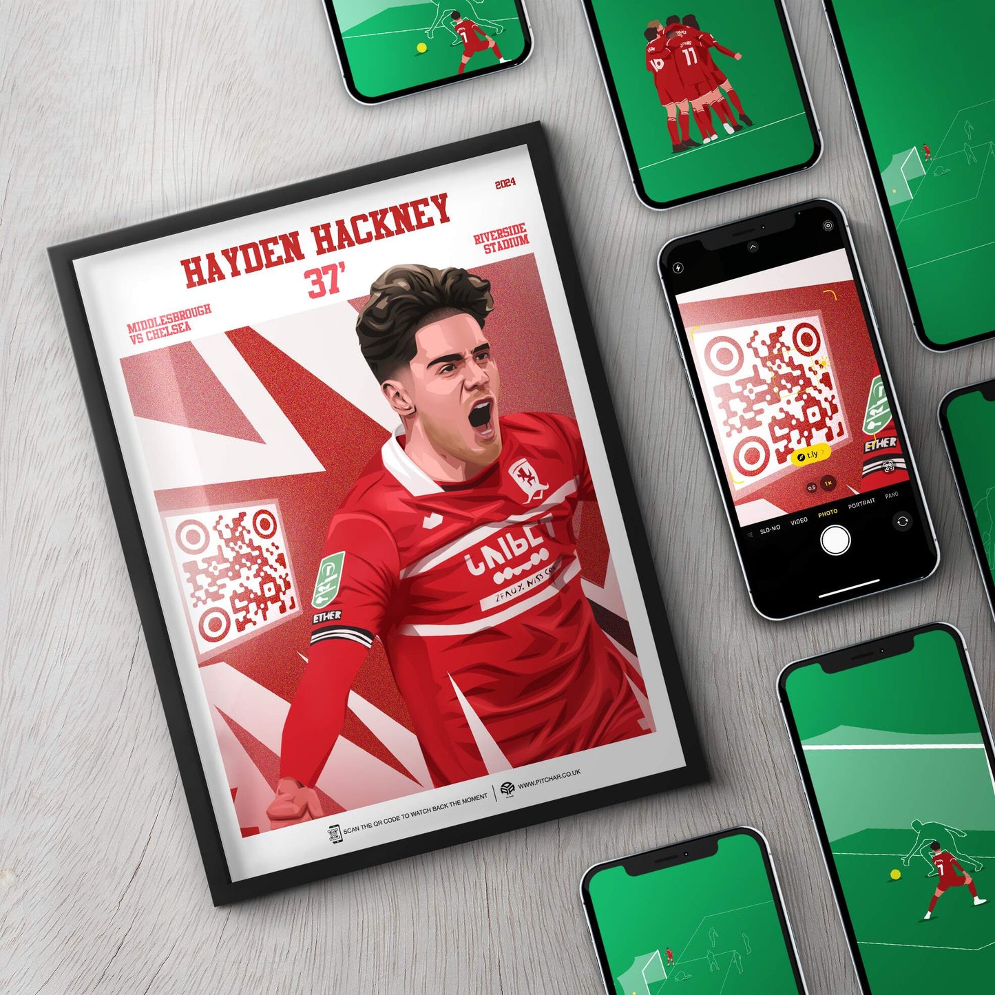 Middlesbrough Poster Hayden Hackney v Chelsea Goal Replay (37')