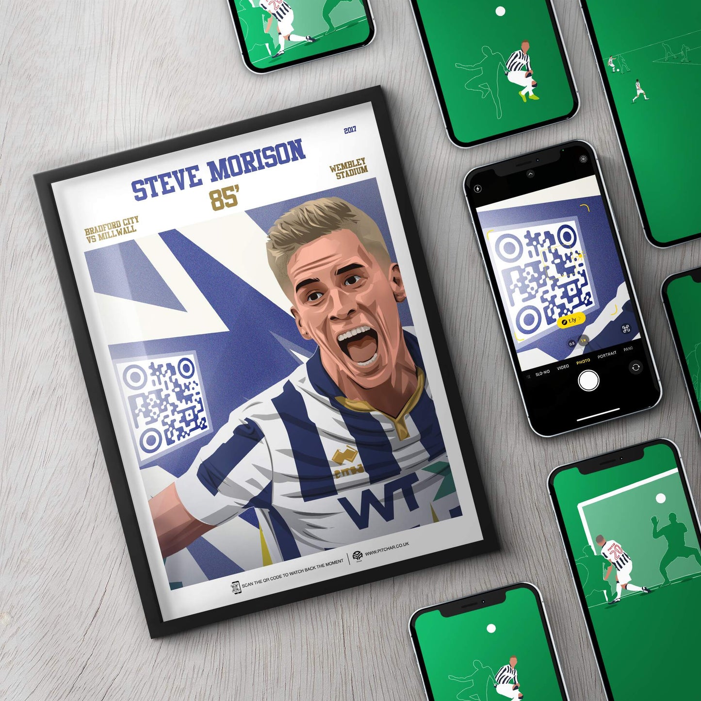 Millwall Poster Steve Morison v Bradford Goal Replay (85')