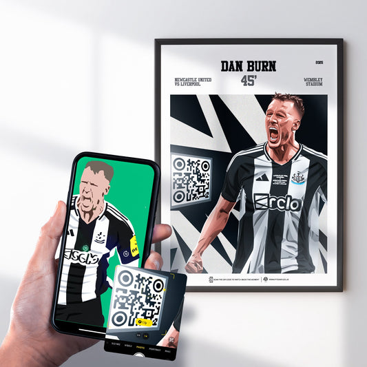 Newcastle United Poster Dan Burn v Liverpool Goal Replay (45')