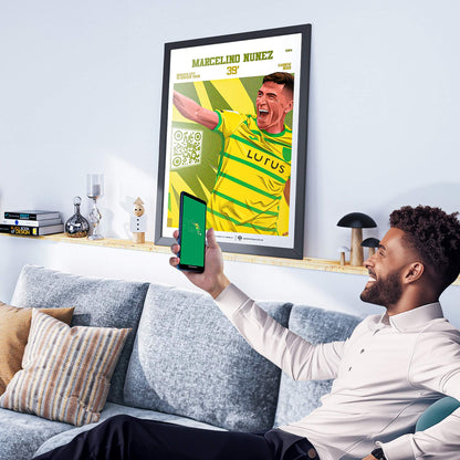 Norwich City Poster Marcelino Nunez v Ipswich Goal Replay (39')